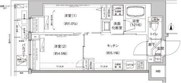 アイルプレミアム向島イースト 501 間取り図