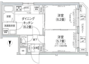 アイルプレミアム向島 105 間取り図