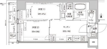 アイルプレミアム向島イースト 802 間取り図