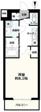 アイルプレミアム向島 104 間取り図