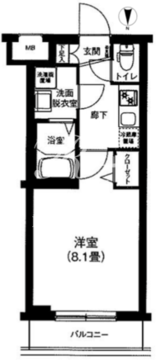アイルプレミアム向島 204 間取り図