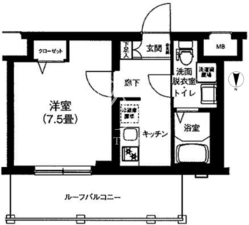 アイルプレミアム向島 402 間取り図