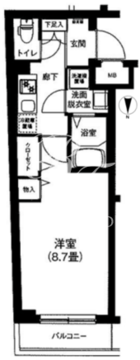 アイルプレミアム向島 207 間取り図