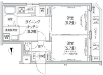 アイルプレミアム向島 503 間取り図
