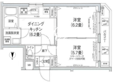 アイルプレミアム向島 210 間取り図