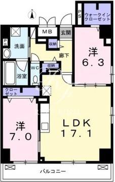 アンハヤシインク 601 間取り図