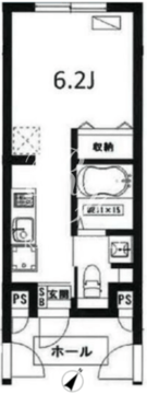 クリアル白金高輪 302 間取り図