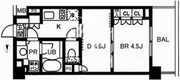 レジディア池袋 409 間取り図