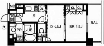 レジディア池袋 210 間取り図