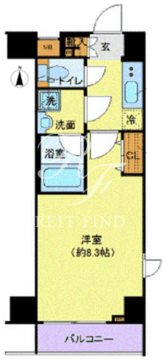 ガリシアレジデンス芝公園 604 間取り図
