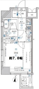ディアレイシャス菊川 503 間取り図