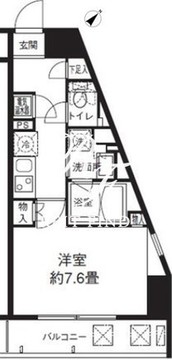 リージア西新宿 301 間取り図