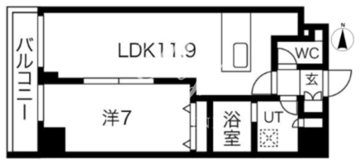 プレール・ドゥーク錦糸公園ノース 209 間取り図