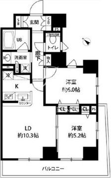 ルクレ日本橋馬喰町 701 間取り図