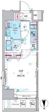 ジェノヴィア東神田グリーンヴェール 1010 間取り図