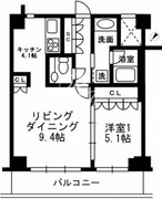 アーバンパーク代官山 2-408 間取り図