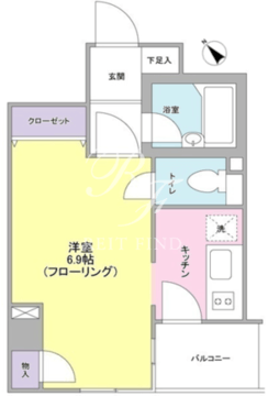オーキッドプレイス 502 間取り図