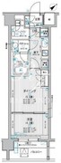 ミリアレジデンス東池袋 705 間取り図
