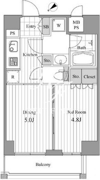 NCRe新宿中央公園 705 間取り図