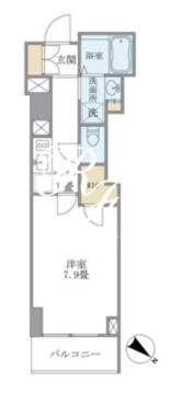 プランドール水天宮 602 間取り図