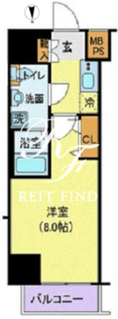 ジェノヴィア浅草駅前スカイガーデン 1003 間取り図