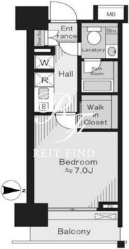 ル・リオン豊洲ウォーターフロント 904 間取り図