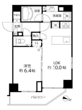 麻布十番レジデンス 201 間取り図