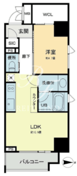 ベルファース本郷弓町 501 間取り図