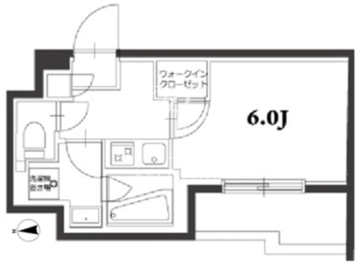 アジールコート品川中延 404 間取り図