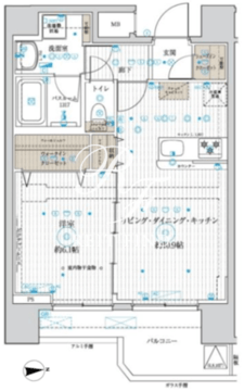 ベルグレード浅草 602 間取り図