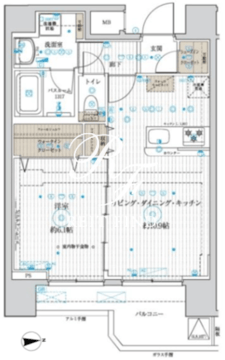 ベルグレード浅草 702 間取り図