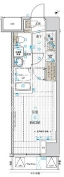 ベルグレード浅草 202 間取り図