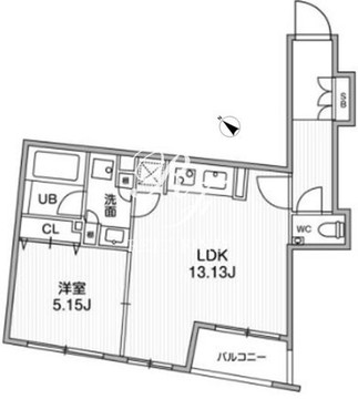 フラッフィー日本橋浜町 401 間取り図