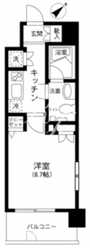 プライムアーバン田町 201 間取り図