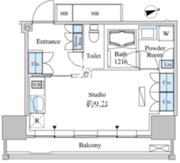 ベルファース芝浦タワー 1210 間取り図