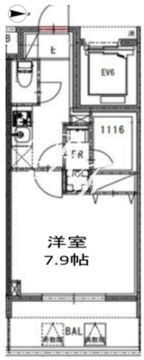 エスレジデンス錦糸町ノルテ 603 間取り図