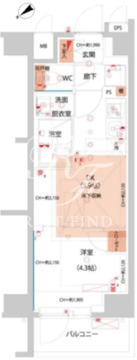 ハーモニーレジデンス東京サウス大塚 101 間取り図
