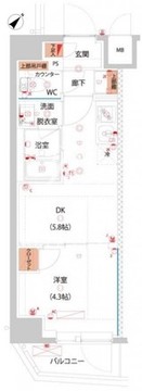 ハーモニーレジデンス東京サウス大塚 903 間取り図
