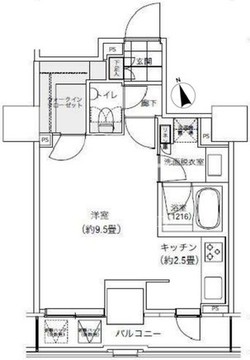 パークキューブ愛宕山タワー 903 間取り図