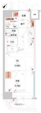 ハーモニーレジデンス東京サウス大塚 1003 間取り図