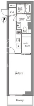 カスタリア代々木上原 102 間取り図