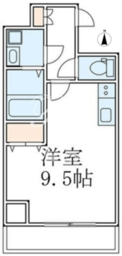 グランパセオ菊川2 204 間取り図