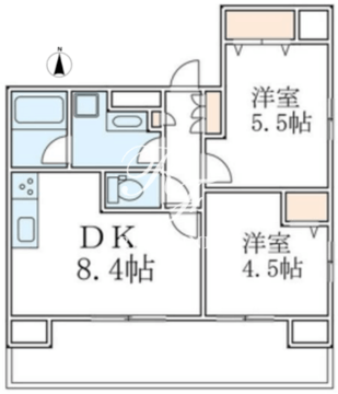 グランパセオ菊川2 1203 間取り図