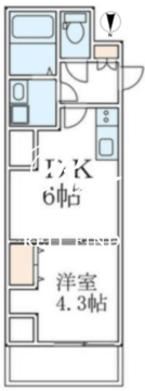 グランパセオ菊川2 502 間取り図