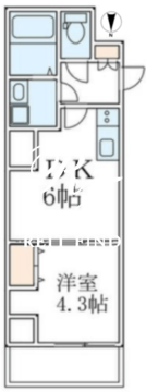 グランパセオ菊川2 1102 間取り図