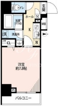 プレール・ドゥーク住吉駅前 1102 間取り図