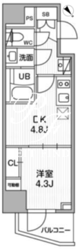 シーフォルム江戸川橋 503 間取り図