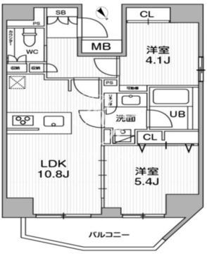 シーフォルム江戸川橋 602 間取り図