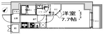 エスレジデンス王子テルセーラ 201 間取り図