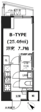 エスレジデンス蔵前 202 間取り図